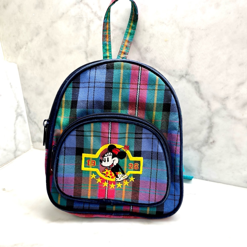 Disney Plaid Small Minnie 1928 Backpack